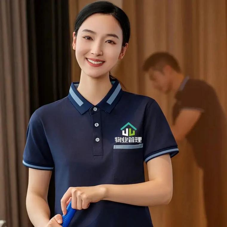 短袖保洁工作服定制 为酒店物业管理打造专业与舒适兼具的工装
